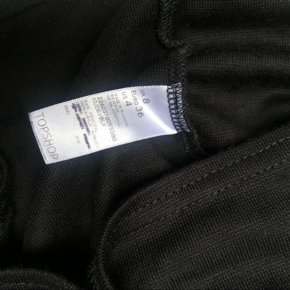 New!! Topshop, black bodycon dress XS - Picture 6 of 8